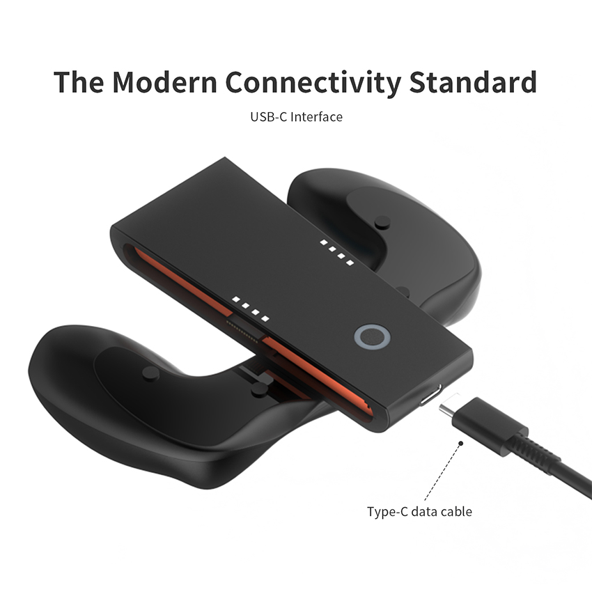 Grip Sạc Joy Con Nintendo Switch 2 màu đen JYS-NS2287 13