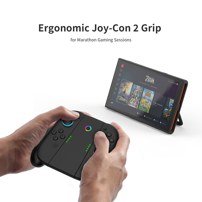 Grip Sạc Joy Con Nintendo Switch 2 màu đen JYS-NS2287 15