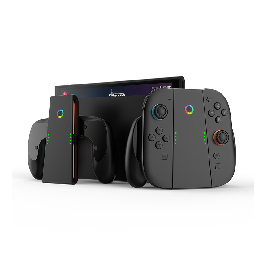 Grip Sạc Joy Con Nintendo Switch 2 màu đen JYS-NS2287 2