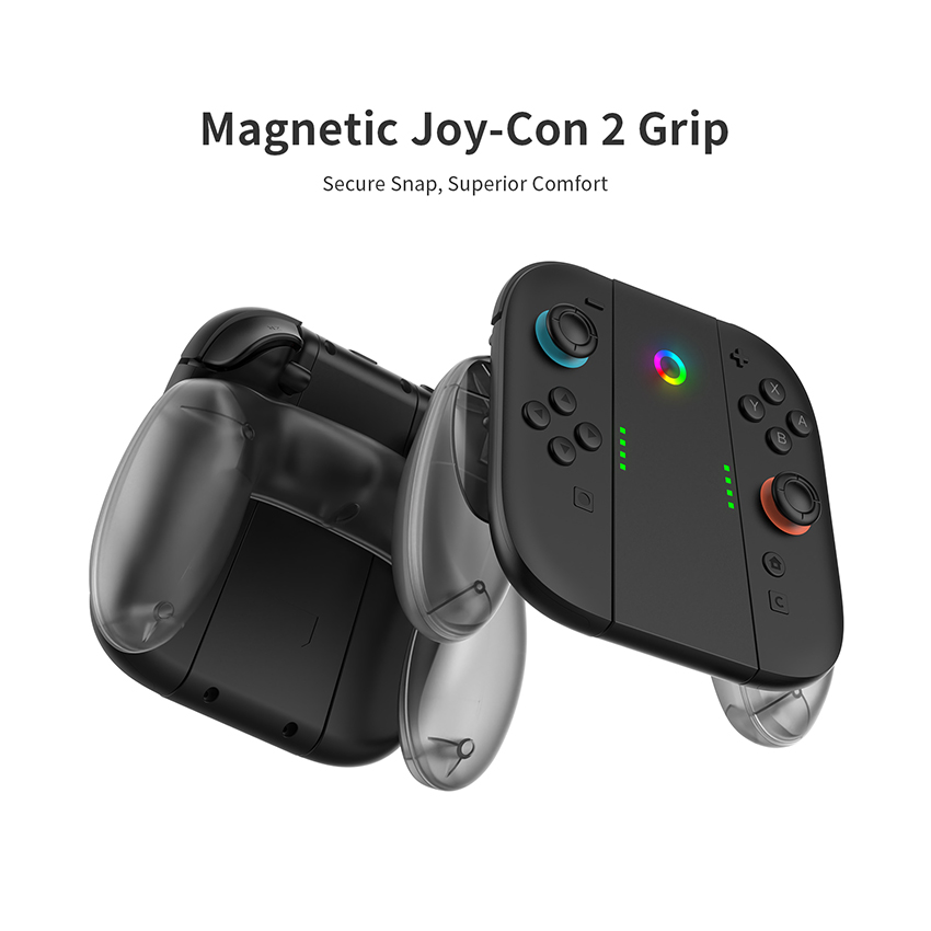 Grip Sạc Joy Con Nintendo Switch 2 màu xám JYS-NS2287 17