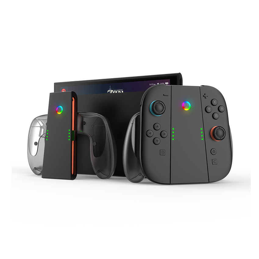 Grip Sạc Joy Con Nintendo Switch 2 màu xám JYS-NS2287 4