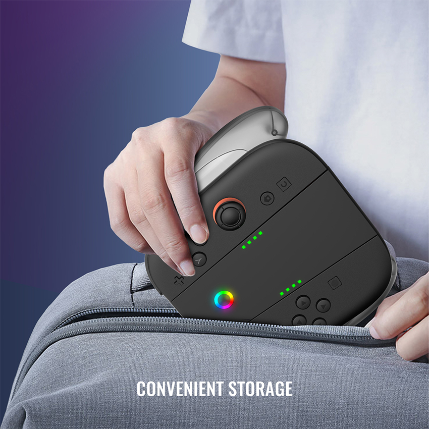 Grip Sạc Joy Con Nintendo Switch 2 màu xám JYS-NS2287 6