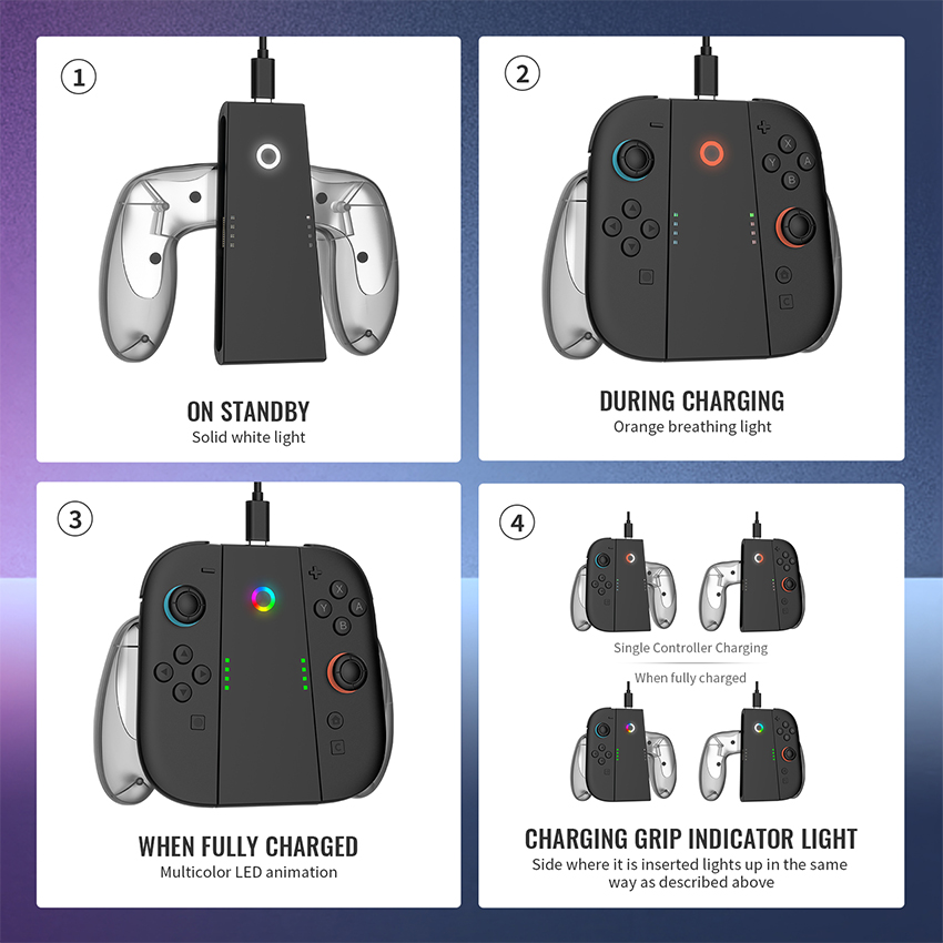 grip sac joy con nintendo switch 2 mau xam jys ns2287 8