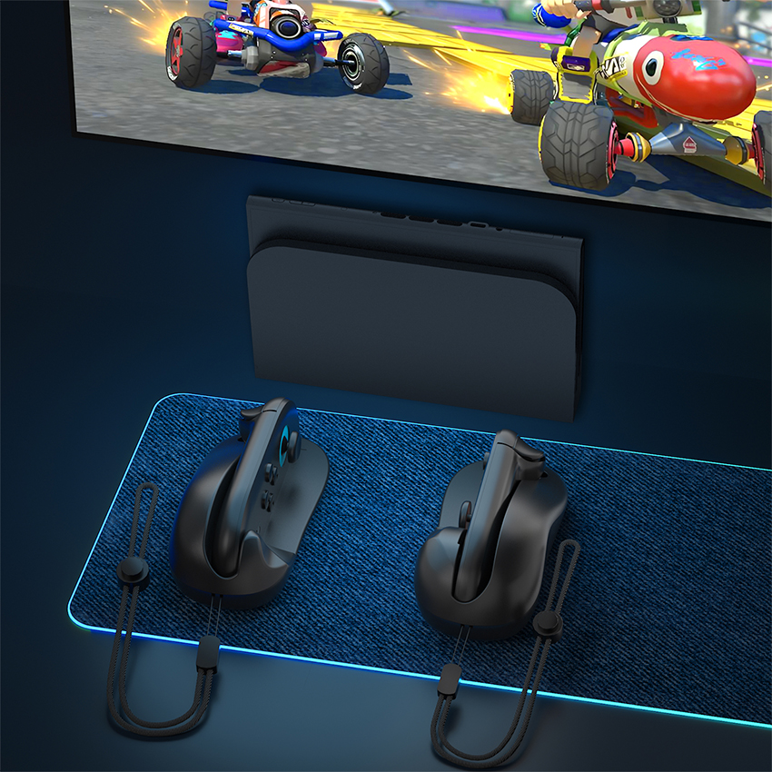 Vỏ nhựa hình dạng chuột máy tính Mouse for Joy-Con Switch 2 màu đen JYS-NS2296-V3 5