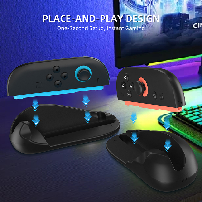 Vỏ nhựa hình dạng chuột máy tính Mouse for Joy-Con Switch 2 màu đen JYS-NS2296-V3 6