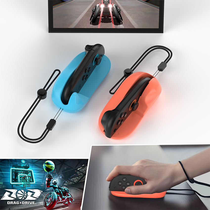 vo nhua hinh dang chuot may tinh mouse for joy con switch 2 mau xanh pha cam jys ns2296 v3 3