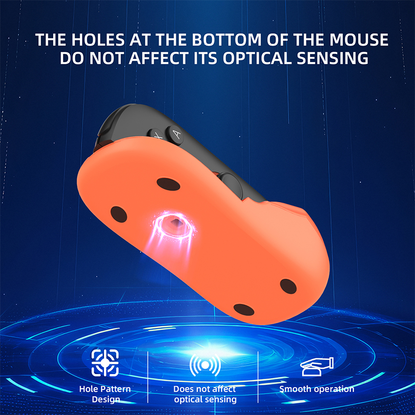 Vỏ nhựa hình dạng chuột máy tính Mouse for Joy-Con Switch 2 màu xanh pha cam JYS-NS2296-V3 3