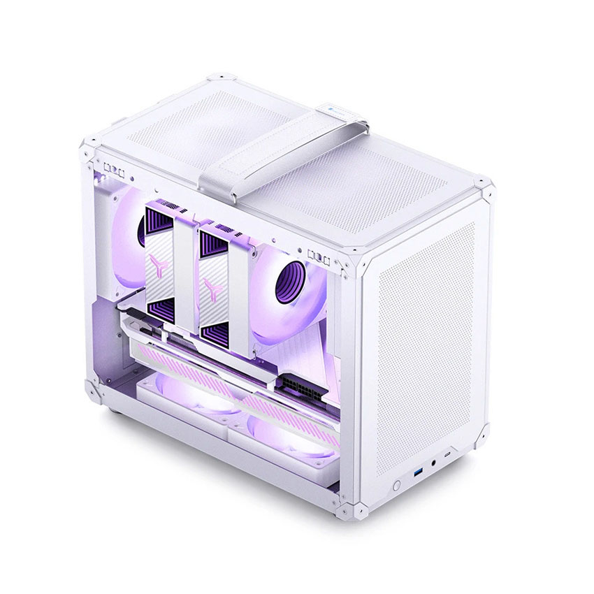 Vỏ case JONSBO C6 MAX - White (mATX/0 fan) 4