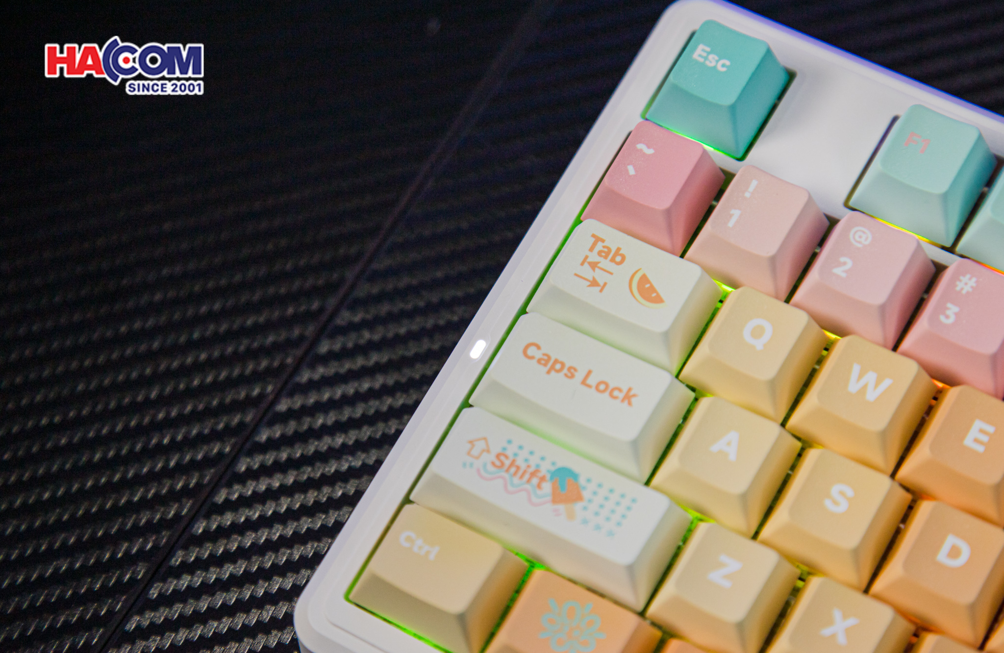 Bàn phím AULA F87 Pro V2 (3 Mode/ Orange Juice/ Meteor Ice Cream Switch) 13