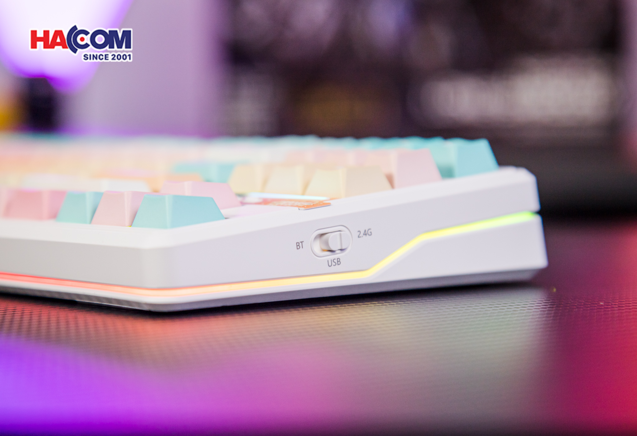 Bàn phím AULA F87 Pro V2 (3 Mode/ Orange Juice/ Meteor Ice Cream Switch) 14