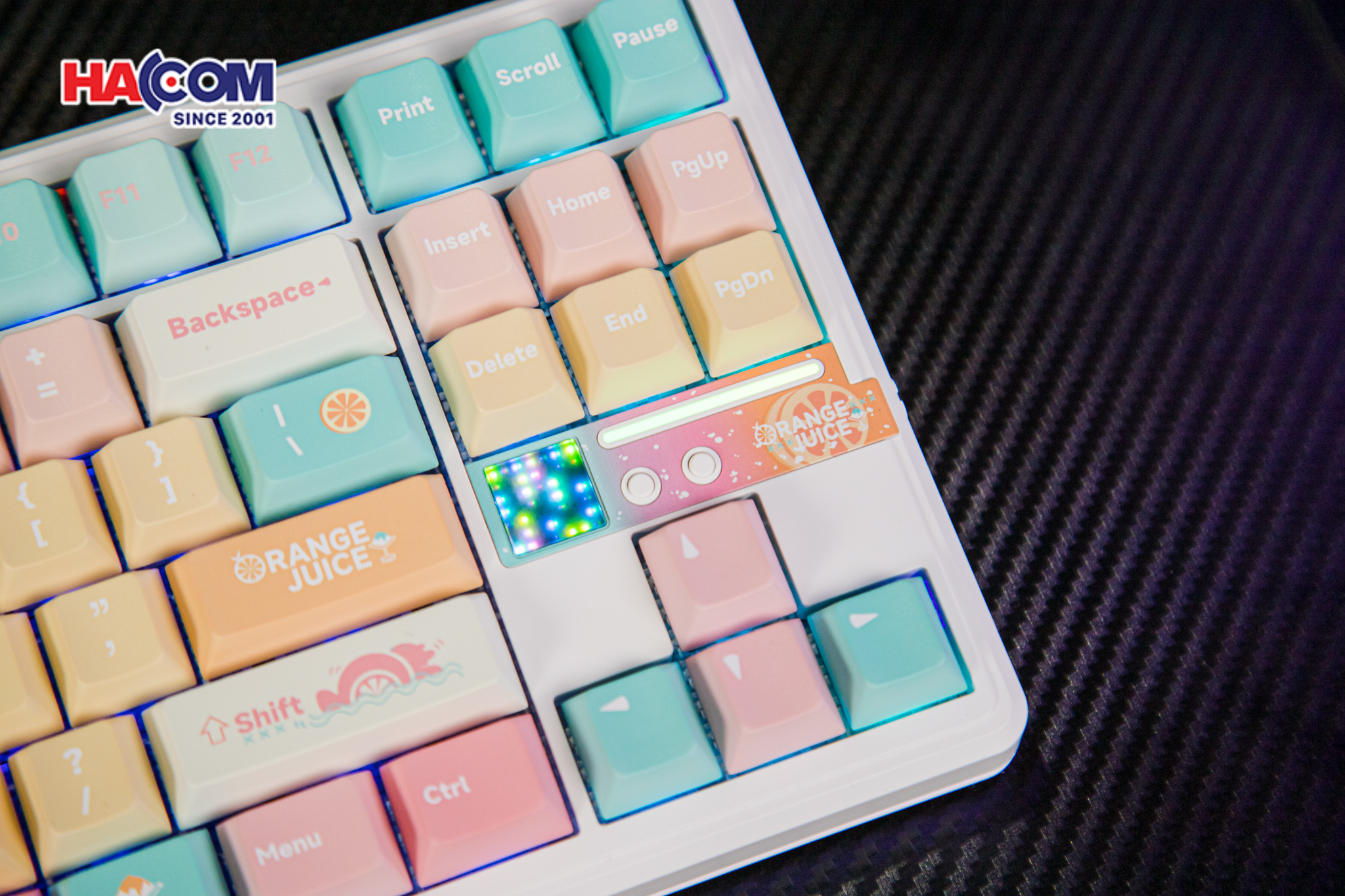 Bàn phím AULA F87 Pro V2 (3 Mode/ Orange Juice/ Meteor Ice Cream Switch) 12