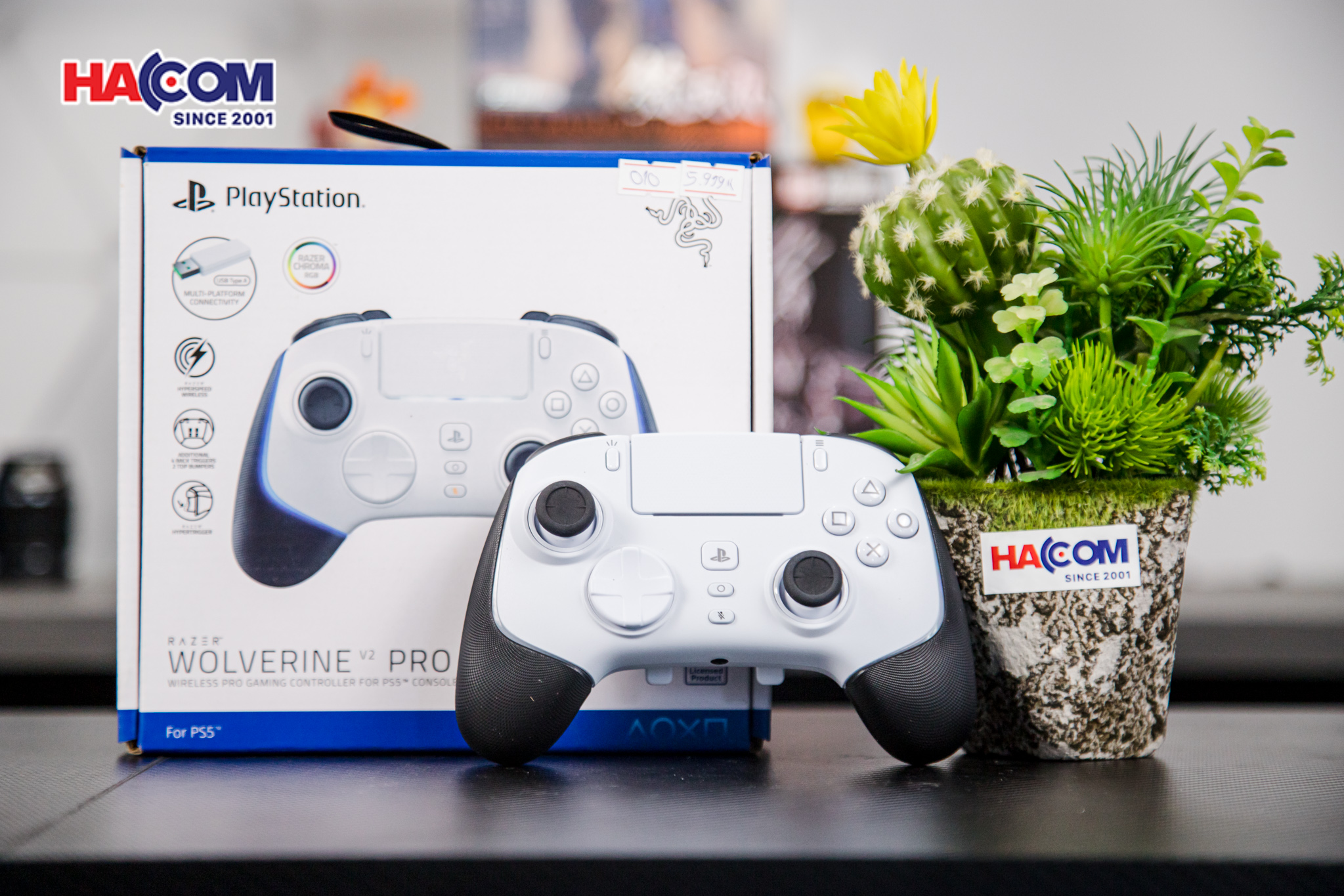 Tay cầm chơi game Razer Wolverine V2 Pro-Wireless PlayStation 5 (PS5) PC Gaming Controller - Màu Trắng- RZ06-04710200-R3A1 12