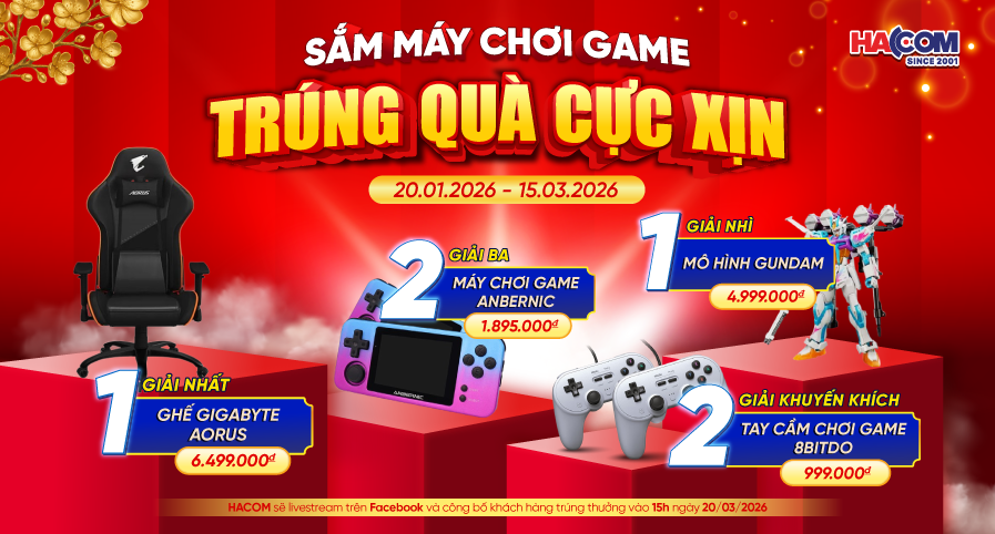 VÒNG QUAY NĂM MỚI: TẾT SẮM MÁY GAME - GIẢI TRÍ CỰC ÊM