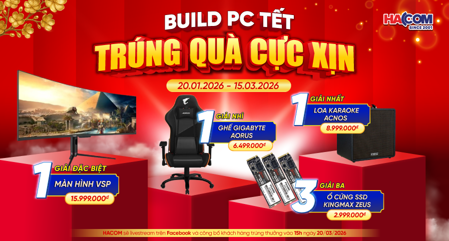 VÒNG QUAY NĂM MỚI: MUA PC ĐÓN TẾT - CHIẾN GAME CHẤP HẾT