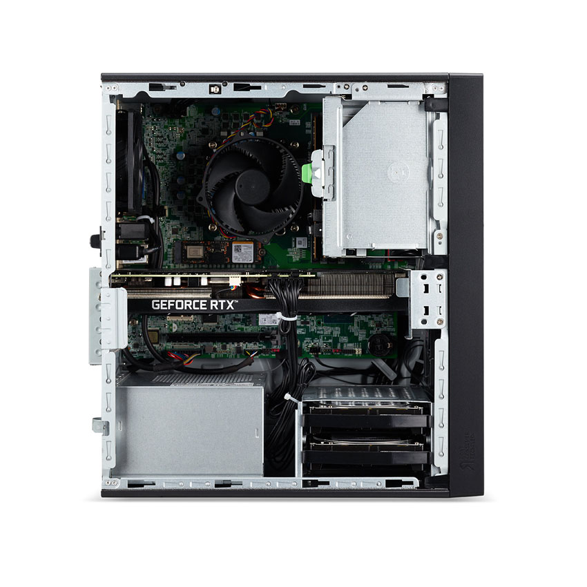 Workstation ACER Altos ATSP130 F9 (i9 14900K/32GB RAM x2/512GB SSD x 2/VGA 5060 8GB/K+M/Win11Pro/Đen - Hình 3