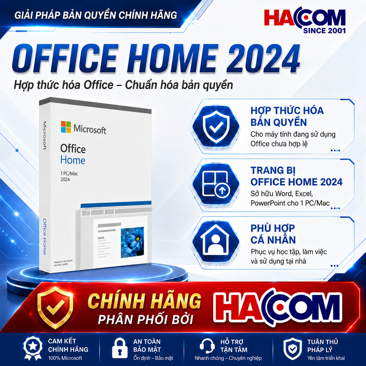 Phần Mềm Microsoft Office Home 2024 EP2-06811 (1 thiết bị / vĩnh viễn)