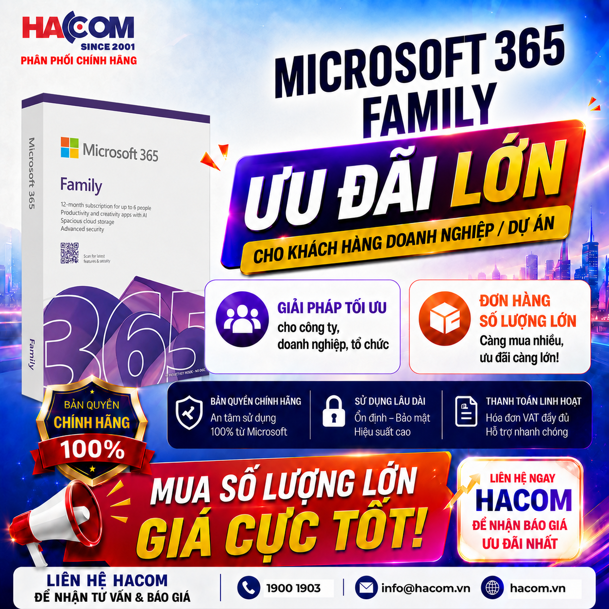 Phần mềm M365 Family English APAC Subscr 1YR Medialess (EP2-36878) - Hình 3