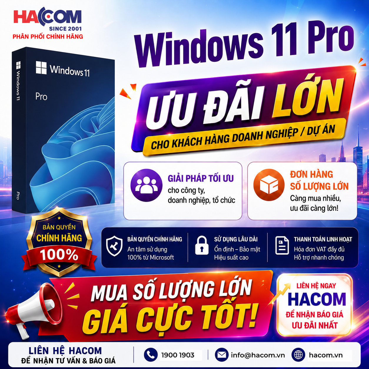 Hệ điều hành Windows 11 Pro 64Bit Eng Intl 1pk DSP OEI DVD (FQC-10528) - Hình 2