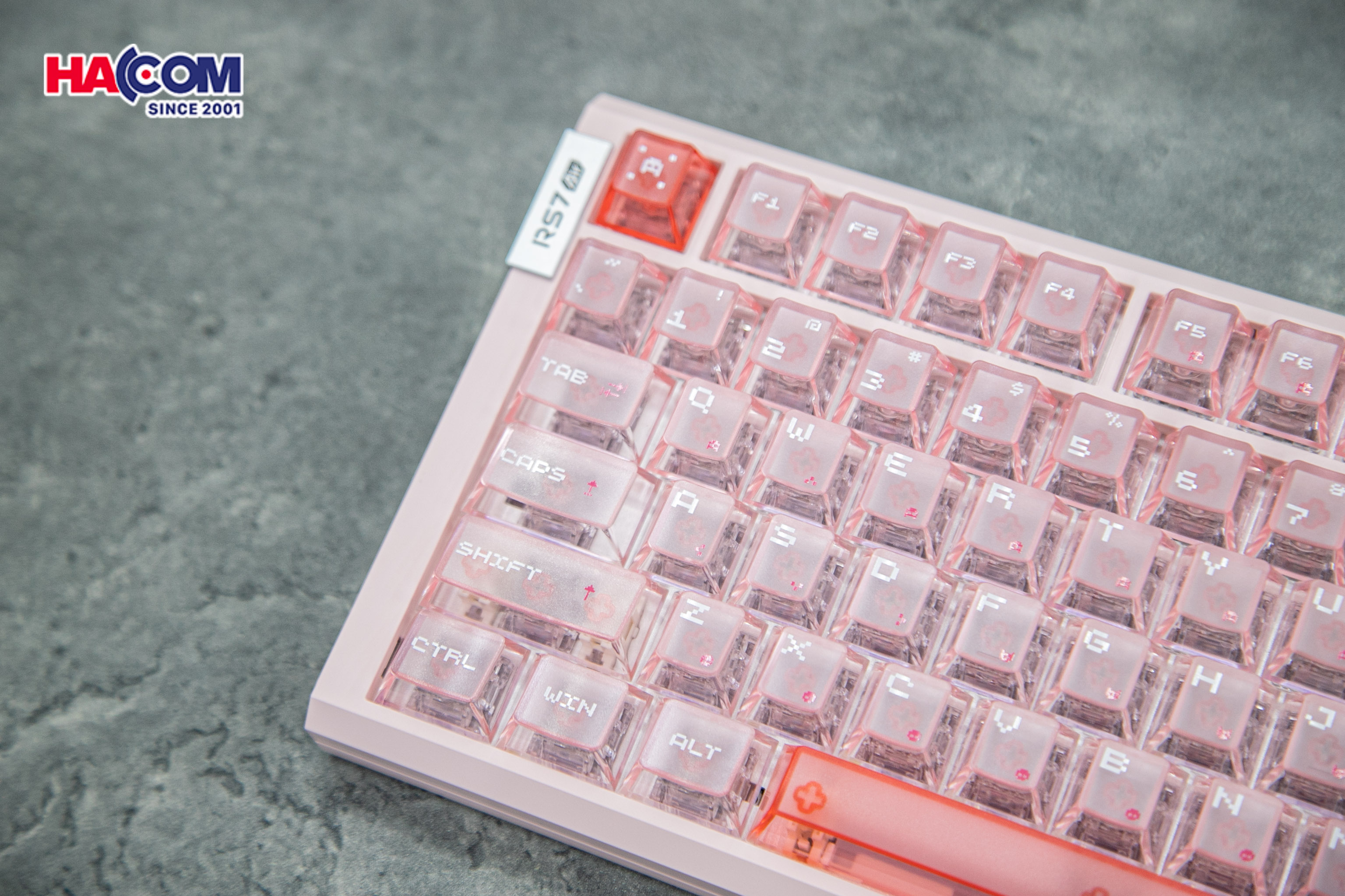 Bàn phím Gaming ATK RS7 Air, Switch Ice Blade - Pink - Hình 4