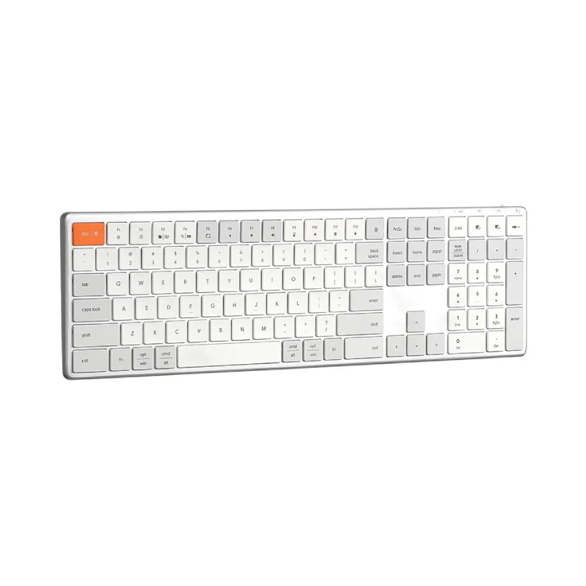 Bàn phím không dây HyperWork HyperOne Gen 3 Plus HPW-KB1-G3.PLUS-WHT Trắng - Hình 2