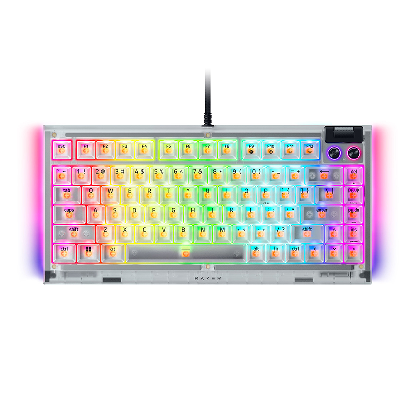 Bàn phím Razer BlackWidow V4 75% - Phantom White Edition 1