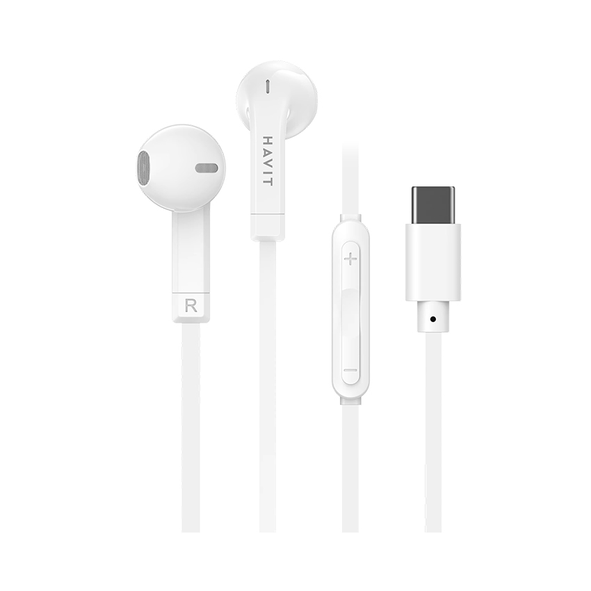 Tai nghe có dây Havit E336C - Màu trắng