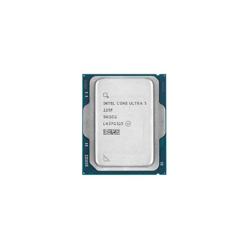 CPU Intel Core Ultra 5 225F Tray New (UP TO 4.9Ghz, 10 NHÂN 10 LUỒNG, 20MB CACHE, INTEL LGA1851)