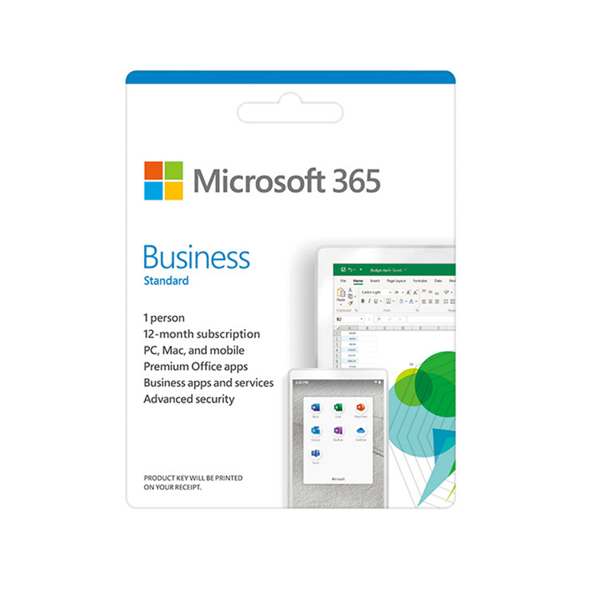 Phần mềm Microsoft 365 Business Standard and Microsoft 365 Copilot Business - Annual - 12 tháng - Hình 1