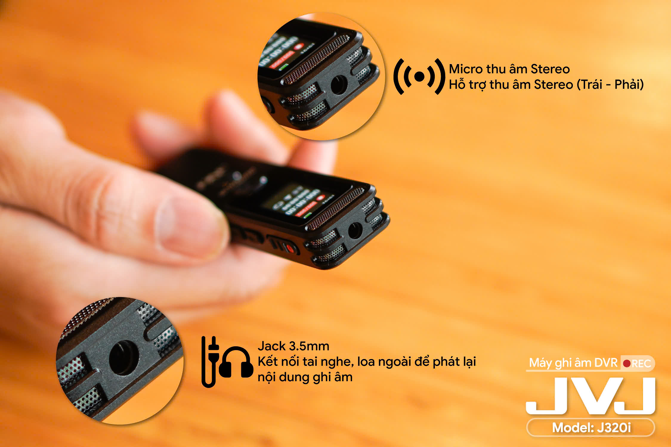 Máy ghi âm JVJ J320i (64Gb) - Hình 5
