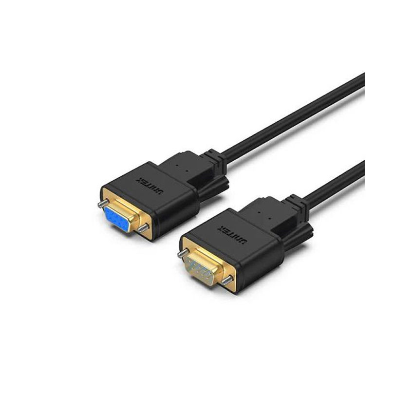 Cáp Com RS232 Unitek YC706ABK (Male to Female) 1.5m