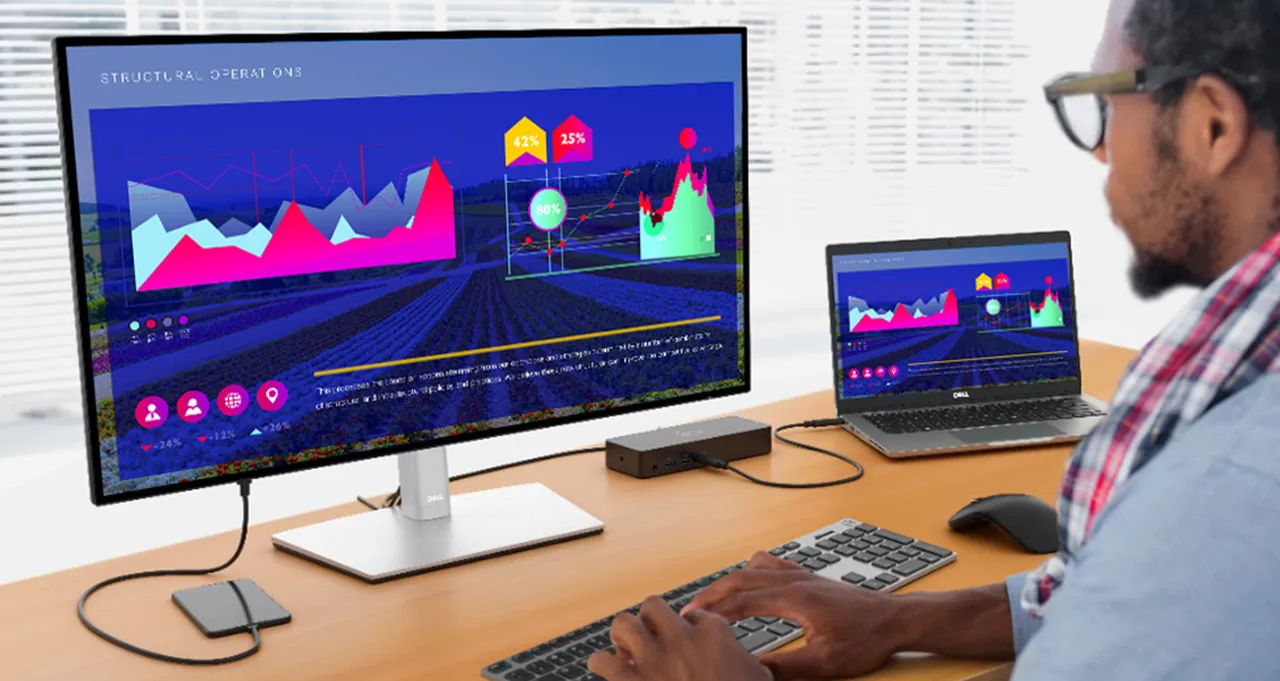 Thời gian phản hồi của Dell U2722D vẫn còn hiện tượng bóng mờ