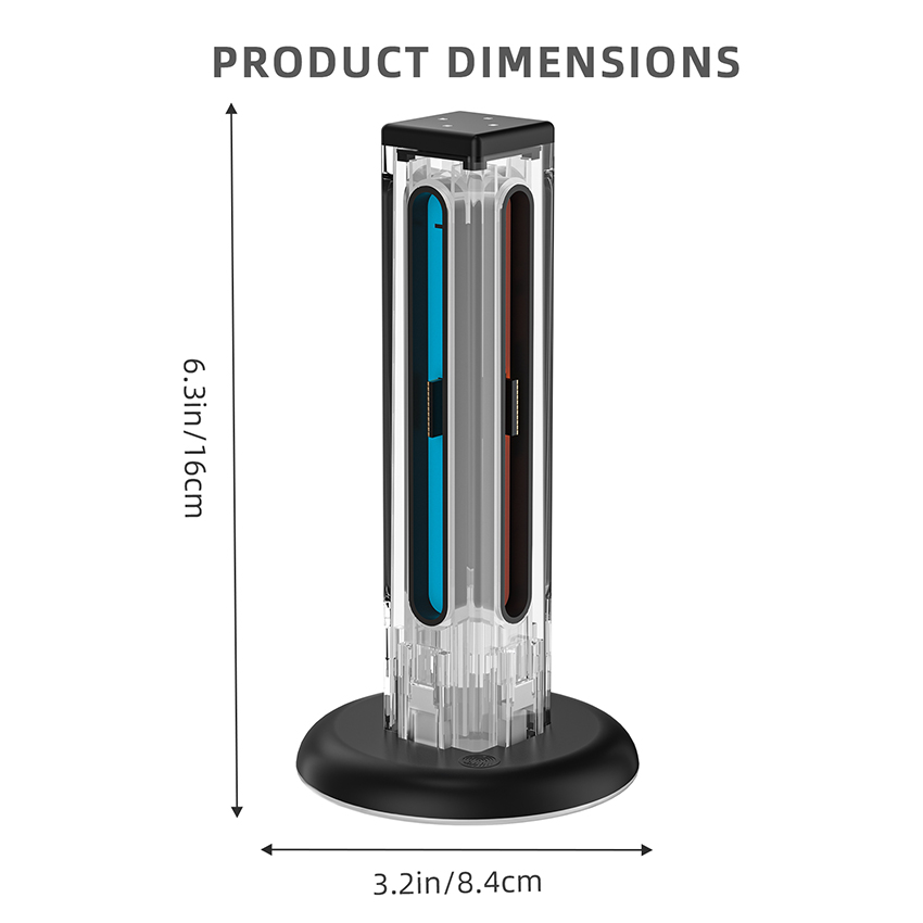 Dock sạc RGB 4 in 1 for Joy-con Switch 2 màu trắng trong suốt JYS-NS2318 2