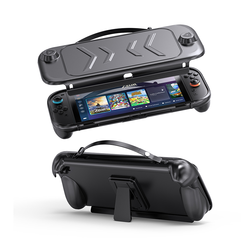 Ốp bảo vệ chống trượt TPU Case for Switch 2 màu đen JYS-NS2272  2