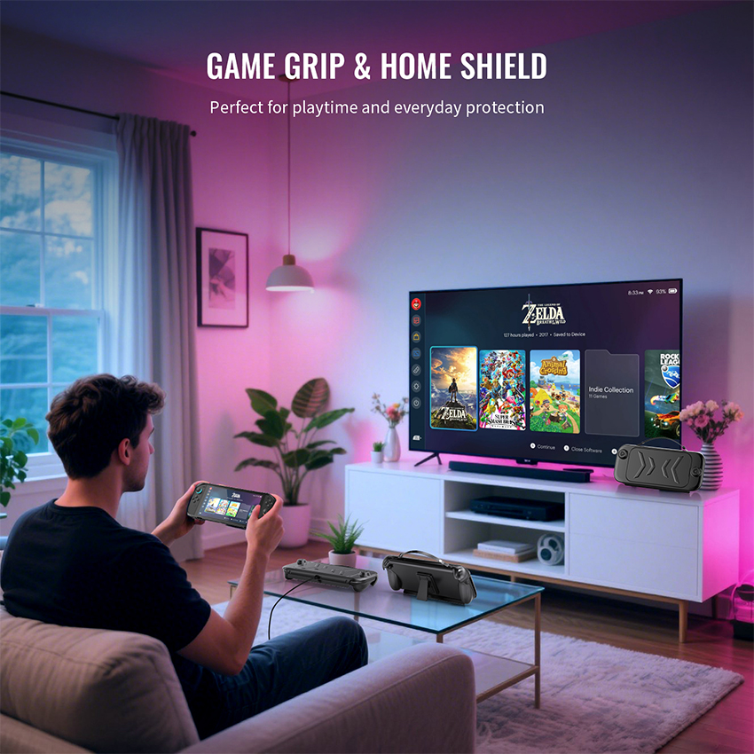 Ốp bảo vệ chống trượt TPU Case for Switch 2 màu đen JYS-NS2272  8