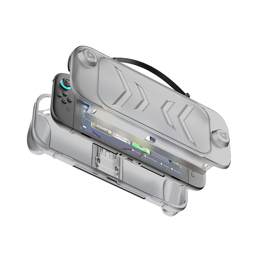 Ốp bảo vệ chống trượt TPU Case for Switch 2 màu xám JYS-NS2272 2