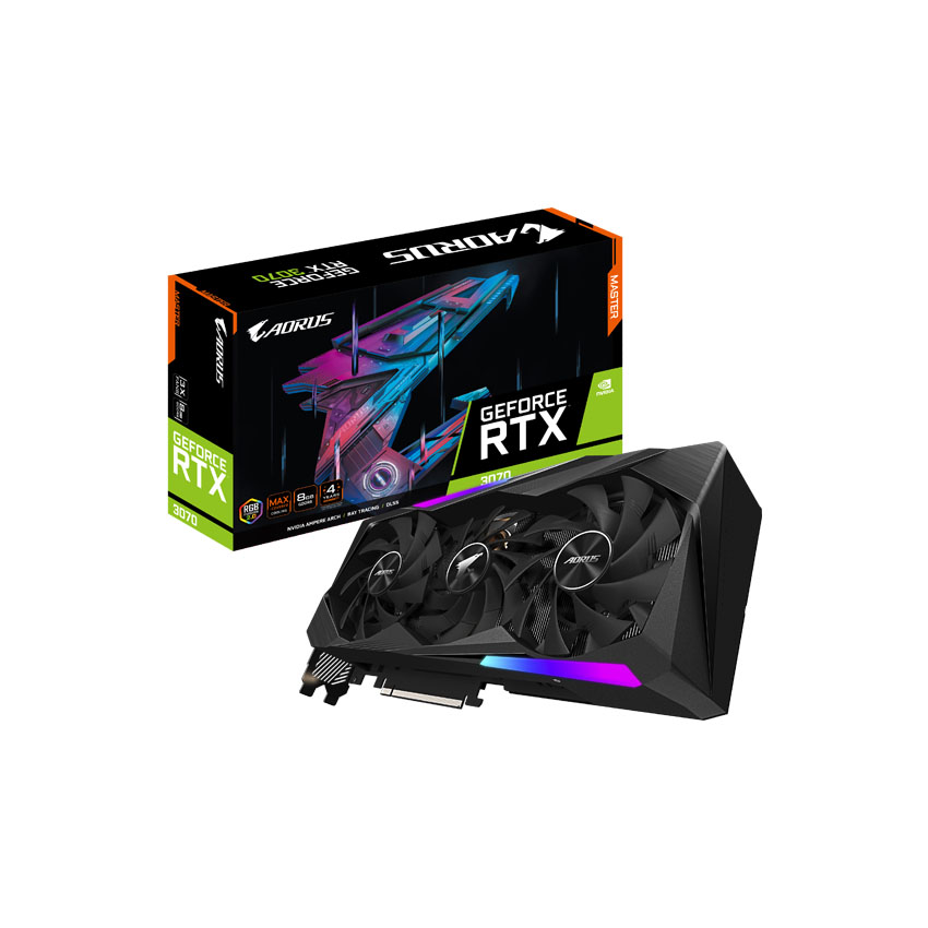 Card màn hình Gigabyte AORUS GeForce RTX 3070 MASTER 8G - Likenew (Box)