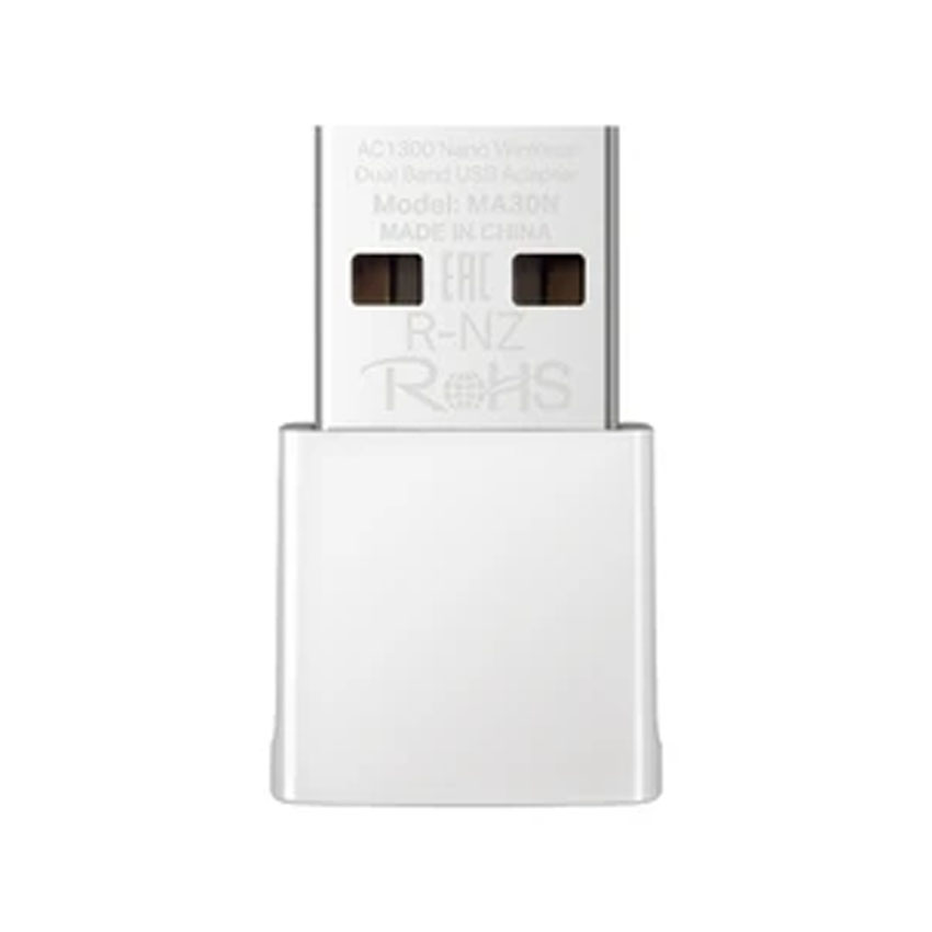 Card mạng không dây USB Mercusys MA30N Nano Tốc độ AC1300
