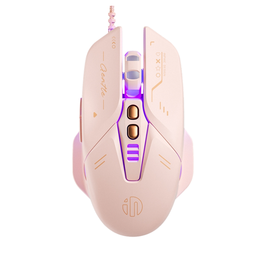 Chuột INPHIC W8 II Hồng chính hãng