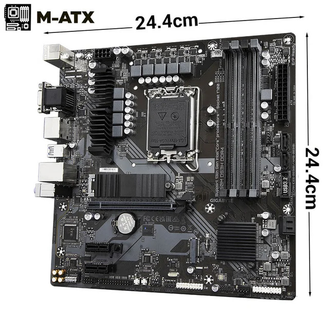 Mainboard Gigabyte B760M DS3H DDR4 - Cũ xước nhẹ (Tray) - Hình 2