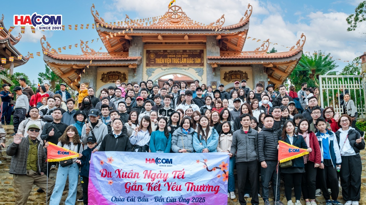 Du Xuân HACOM 2025: Khởi đầu năm mới - Gắn kết yêu thương tại Chùa Cái Bầu