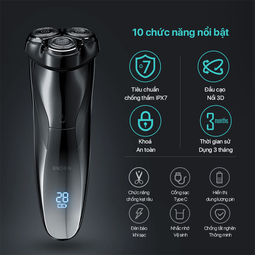 Máy Cạo Râu Enchen BlackStone 3 - Hình 3