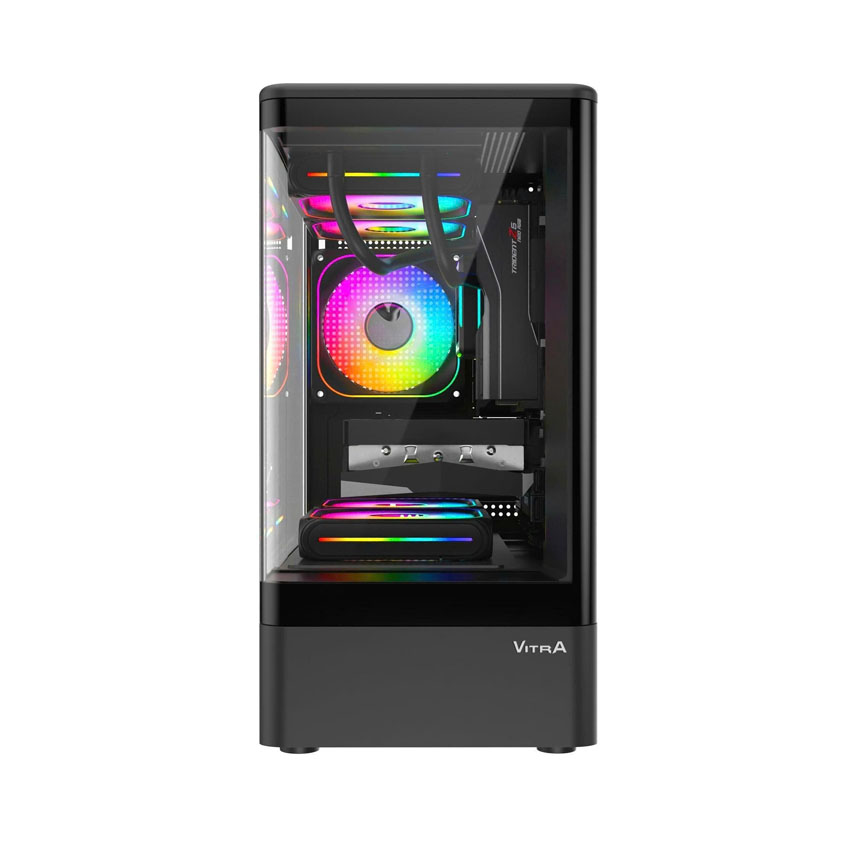 Vỏ Case VITRA Cruise Aurora M5 Black RGB (mATX/3Fan) 1