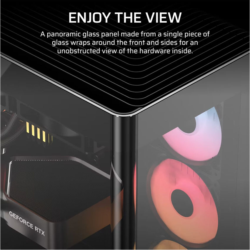 Vỏ máy tính Corsair FRAME 4500X RS-R ARGB Panoramic - Black (eATX/3 fan ARGB) 6