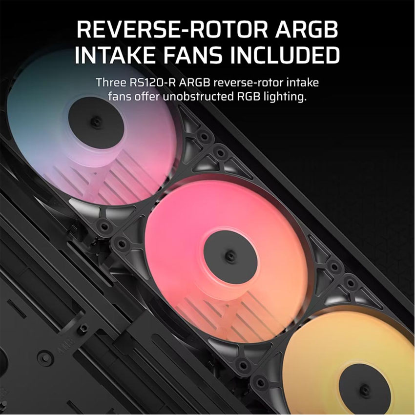 Vỏ máy tính Corsair FRAME 4500X RS-R ARGB Panoramic - Black (eATX/3 fan ARGB) 7