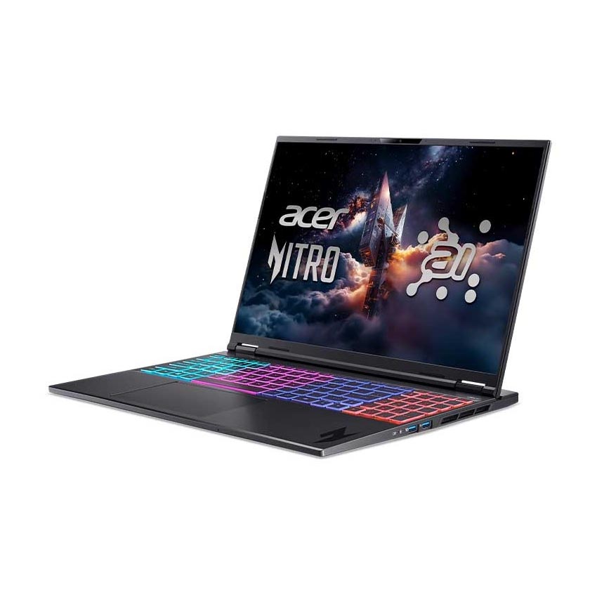 Laptop Acer Nitro V 16S AI ANV16S-61-R7KQ (NH.QXPSV.001) (R5 340/16GB RAM DDR5/512GB SSD/GeForce RTX 5060 8GB/16 inch FHD+ 180Hz/Win 11/Đen) 2
