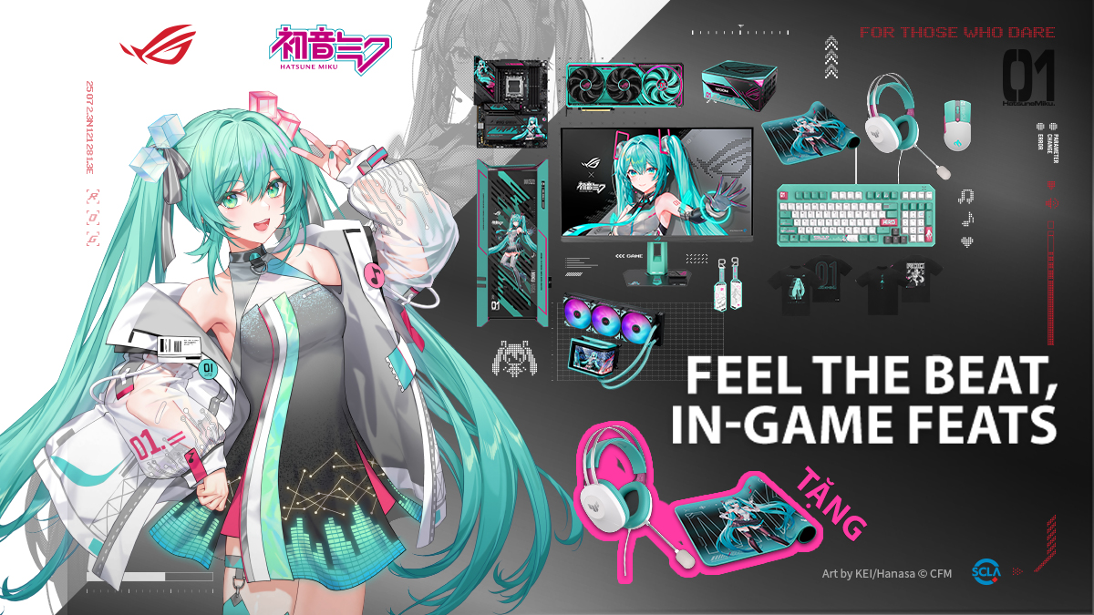 ASUS X HATSUNE MIKU - NHỊP ĐIỆU SÔI ĐỘNG, CHIẾN CÔNG RỰC RỠ.