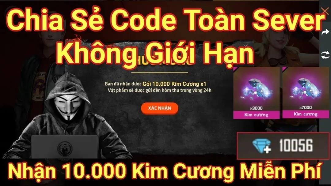 code free fire qua tang giftcode thang 11 hacom 3