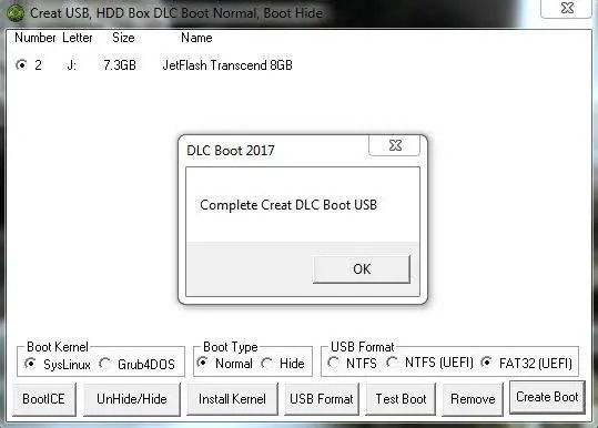C&aacute;c bước tạo USB Boot