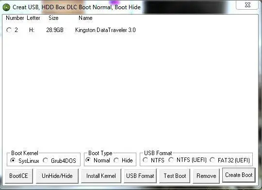 C&aacute;c bước tạo USB Boot