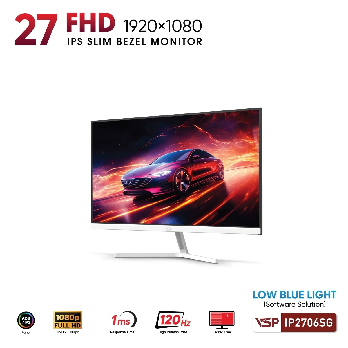 Màn hình VSP IP2706SG (27 inch/FHD/IPS/120Hz/1ms) - Hình 5